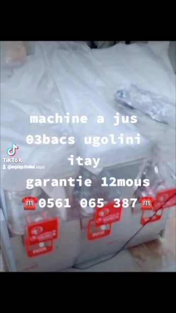 Machine a jus 03bacs marque ugolini italie