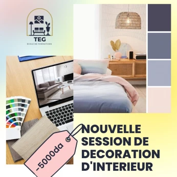 Formation en Decoration d'interieur en PROMOTION