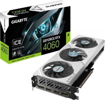 CARTE GRAPHIQUE GIGABYTE RTX4060 8GB EAGLE OC ICE