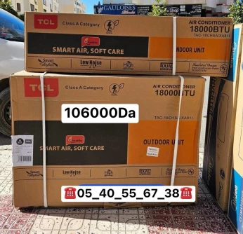 PROMOTION Climatiseur TCL 18000BTU tropical inverter 106000da 24000BTU 145000Da