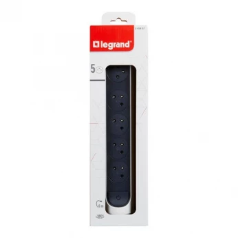 Rallonge multiprise rotative avec 5 prises de courant Surface et interrupteur à câbler