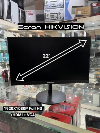 ECRAN HIKVISION DS-5024FN 22" VGA+HDMI FHD Borderless