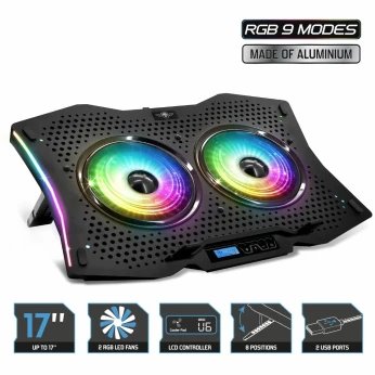 Refroidisseur Professional Airblade 1000 Pour Laptop Jusqu'À 17" Sog-Ve1000Rgb Spirit Of Gamer