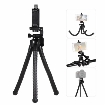 Trépied Mini Poulpe (Pieuvre) pour Caméra avec Support de Clip de Téléphone VCT-3280 Yunteng