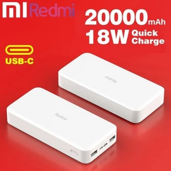 POWER BANK ORIGINAL XIAOMI REDMI 20000 mAh FAST CHARGE ORIGINAL 100 POUR 100
