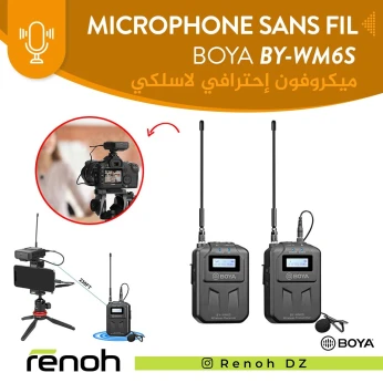 Microphone Cravate sans fil BOYA BY-WM6S
