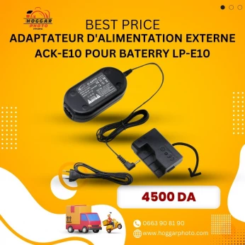 adaptateur d'alimentation externe ACK-E10 pour batterie LP-E10