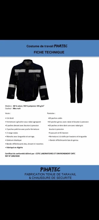 tenue de travail et sécurité + EPI