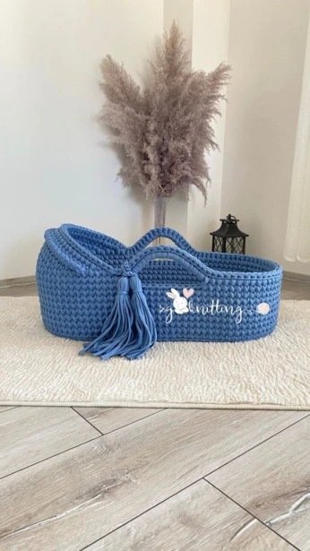 Landau bébé au crochet épais