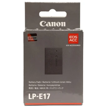 BATTERIE CANON LP-E17 - LITHIUM-ION RECHARGEABLE - 1040 MAH - 7,2 V - NOIR