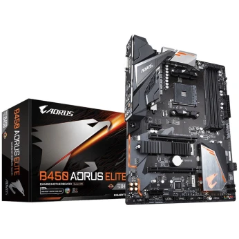 GIGABYTE B450 AORUS ELITE ATX Socket AM4 AMD B450 - 4x DDR4 - SATA 6Gb/s + M.2 - USB 3.0