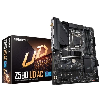 Gigabyte Z590 UD AC ATX Socket 1200 Intel Z590 Express - 4x DDR4 - M.2 PCIe 4.0 - USB 3.1 - Wi-FI AC