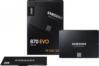 SAMSUNG 870 EVO 250 Go - 2,5 POUCES, SATA 6G - vitesses jusqu'à 560 Mo/s