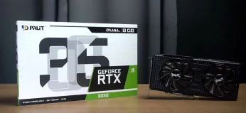 RTX 3050 Dual Palit OC (Overclock d'usine) 8GB VRAM DDR6 1 HDMI PORT 3 Display PORT