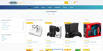Site web Boutique en ligne