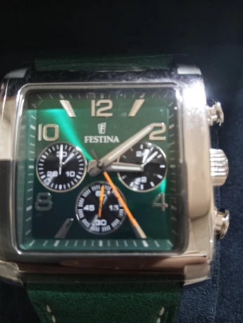 MONTRE FESTINA F20653/2 VERT BRACELET CUIR POUR HOMME