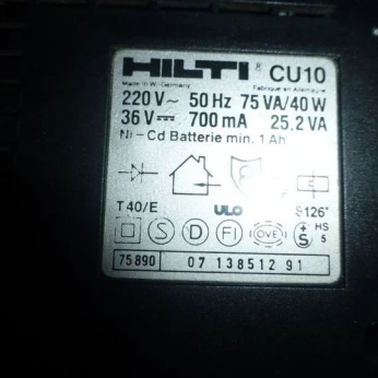 chargeur batterie 36v pour hilti ou visseuse trottinette