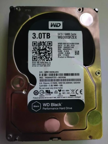 WESTERN DIGITAL (BLACK) 3TB 168 MB/s 7200 RPM