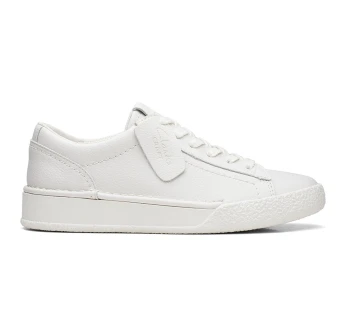 CLARKS CraftCup Walk White Leather