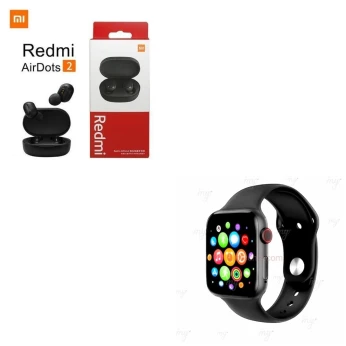ساعة ذكية t500 و سماعات Redmi