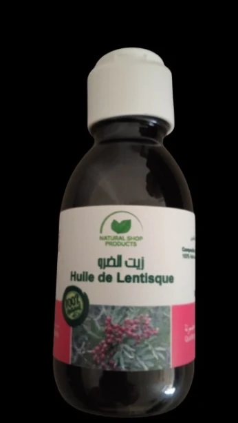 Huile de Lentisque 100ml pure Qualité Premium pressée à froid Sans Additifs زيت الضرو
