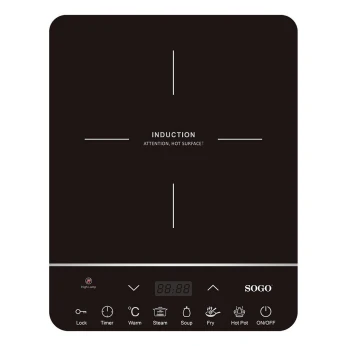 PLAQUE de cuisson à induction simple Sogo 2000W de couleur noire,SS-10240 موقد الحث