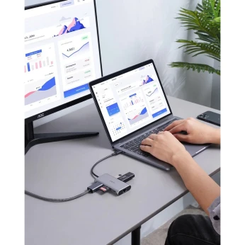 Aukey USB HUB-C 8 IN 1 Original Caba