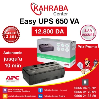 ONDULEUR et stabilisateur APC 650VA (AVR, 6 prises IEC)