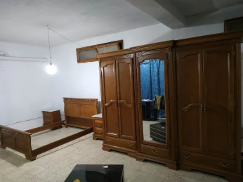 Chambre à coucher hêtre massif