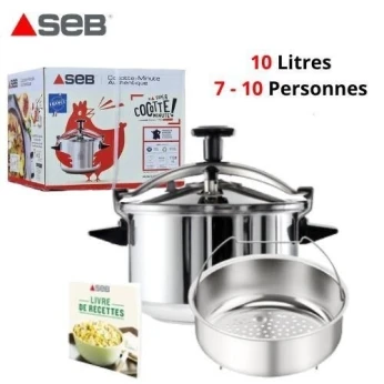 COCOTTE SEB 10L AUTHENTIQUE INOX