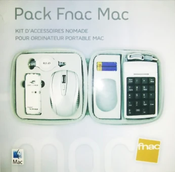 Pack Fnac Mac Souris sans fil/Pavé numérique/Hub USB/Câble réseau/pochette