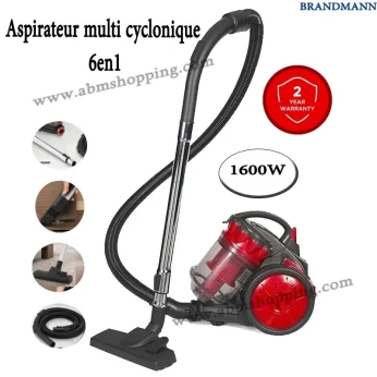 Aspirateur Multi Cyclonique 1600W | BRANDMANN مكنسة كهربائية إعصارية متعددة