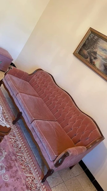 Salon 5 place style Louis 15 renové