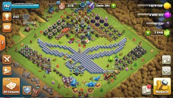 كلاش أوف كلانس CLASH OF CLANS HDV13 + شديفي9 ماكس القرية الليلية