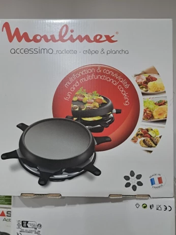 RACLETTE MOULINEX ACCESSIMO RACLETTE & GRILL & PLANCHA POUR 6 PERSONNE