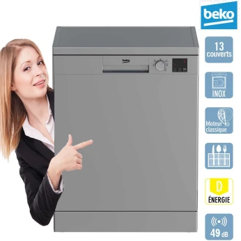 Lave-vaisselle BEKO pose libre 5Prog 13Couverts/AFF/A++/SILVER