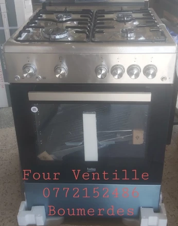 Beko 4 feux INOX Four Ventillee