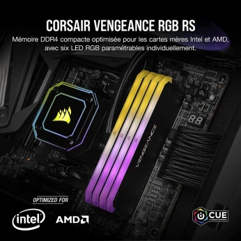 Ram - Corsair Vengeance RGB RS 16 Go (2 x 8 Go), DDR4 3200 MHz C16