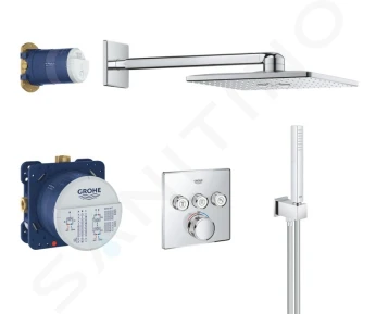 Grohtherm SmartControl Ensemble de douche Rainshower SmartActive 310 Cube