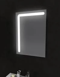 Miroir de salle de bain - LED - 80x60x2,5cm - Corner - AURLANE