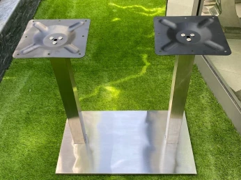 Socle table inox