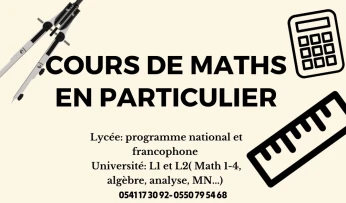 Cours de maths en particulier