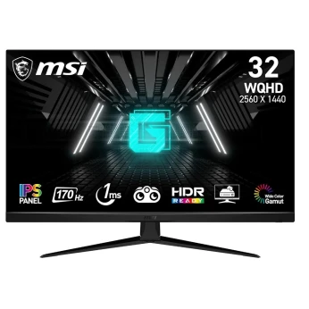 MSI G321Q Écran PC Gaming 31,5" WQHD 2K Dalle IPS, 2560x1440, 170Hz / 1ms, 16:9 G-SYNC Compatible