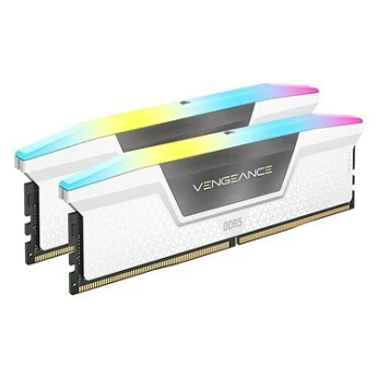 Corsair Vengeance RGB DDR5 64 Go (2 x 32 Go) 6400 MHz CL32 - Blanc