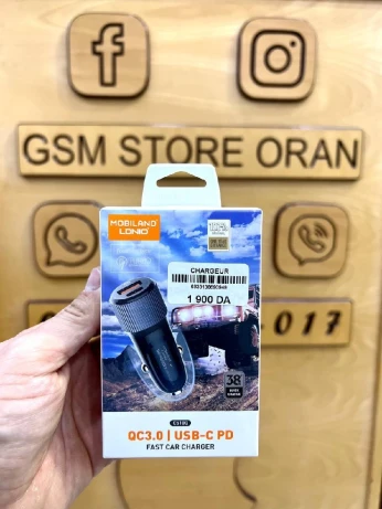 Chargeur AUTO Q3.0 USB-C PD 38W Max