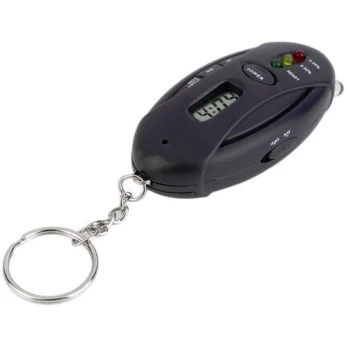 Porte-clés LED Éthylotest Alcootest avec minuterie noir