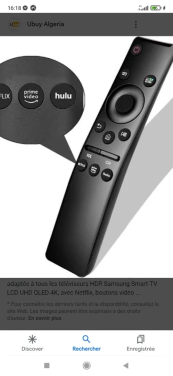 Télécommande Magic pour TV LG et Samsung et stream