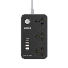 Multiprise SC3412 3entrées d'alimentation et 3 ports USB et type-c