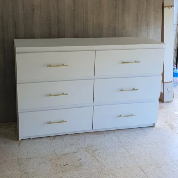 Commode 6 tiroirs avec poignée