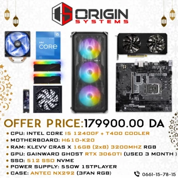 Config I5-12400F + B660 + RTX 3060TI